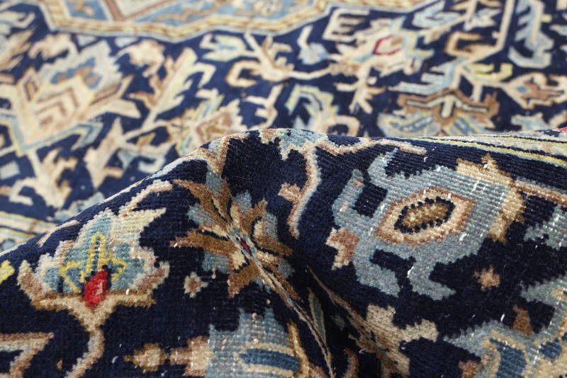 Vintage Hand-Knotted Area Rug 6'8" x 10'6" Traditional Oriental Wool Carpet gallery