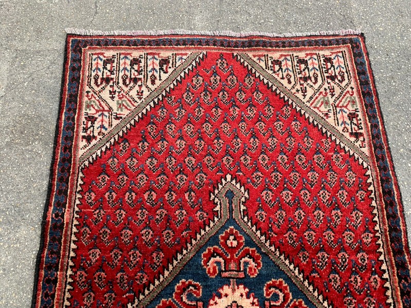 2'7'' x 4'3'' Vintage Natural Rug Village Rug Handmade Rug.SKU:P264 gallery