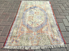 Vintage Turkish Carpet, Bedroom Rug, Distressed Rug Handmade Wool Carpet 31″x50″
