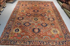 ANTIQUE SERAPI HERIZ REGION ALL OVER RUG CIRCA 1880-1890 PERIOD