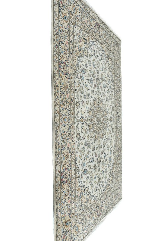 Vintage Cream Wool Floral Design Large Oriental Home Decor Carpet Rug 6'5X9'9 ft gallery