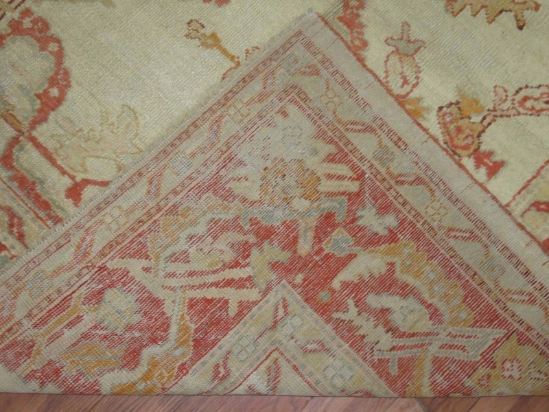 Antique Gorgeous Turkish Oushak Ushak Rug Size 10'6''x13'3'' gallery