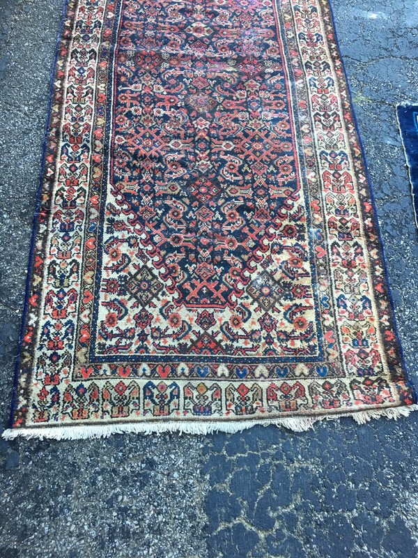 3x16 Antique Malayar Rug. Hand Knotted. gallery