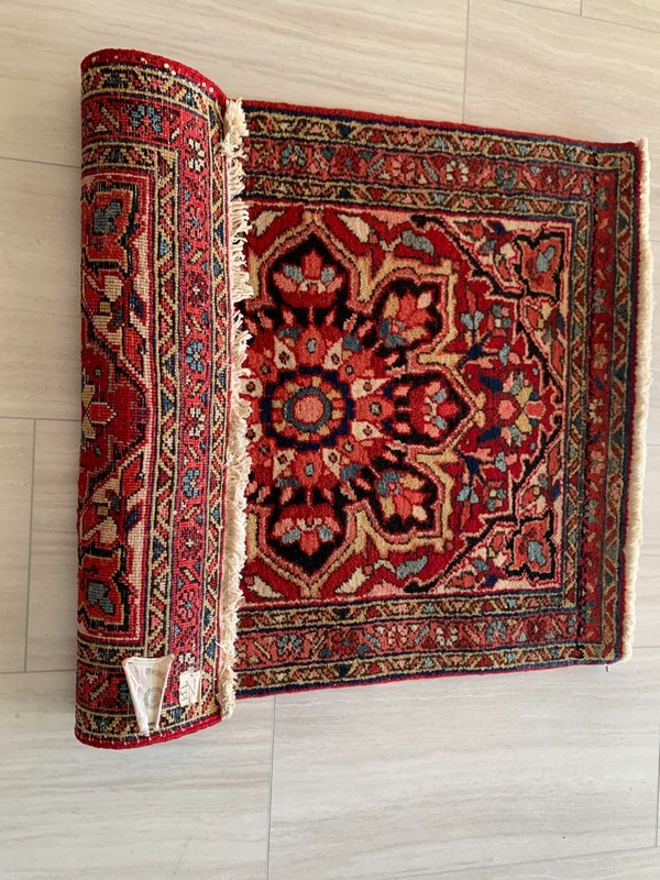 Antique Hand-Knotted Wool Rug 30" x 40" - Excellent Condition gallery