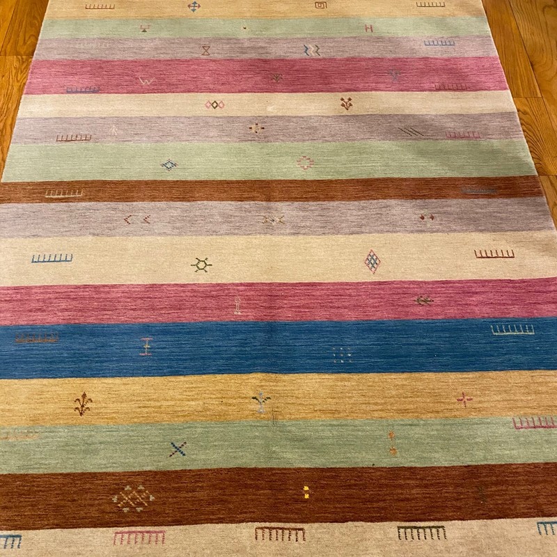 Brand New Charming & Colorful Handmade Nepalese Tibetan Area Rug, 5x8 SALE gallery