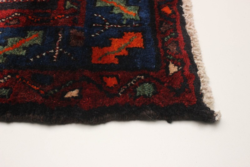 Vintage 3'7" x 9'0" Traditional Hand Knotted Vegetable Dye Wool Area Rug gallery
