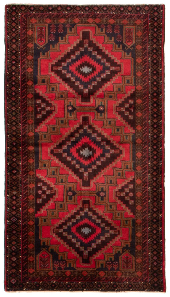 Vintage Traditional Hand-Knotted Area Rug 3'9" x 6'9" Oriental Wool Carpet