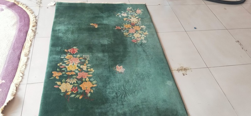 4X6 Antique Chinese Art Deco Wool Area Rug 1935 gallery