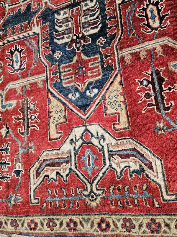 6x9 VINTAGE DESIGN TURKISH HERIZ SERAPI ANTIQUE gallery