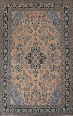 Vintage Traditional Area Rug 7×10 Hand-knotted Wool Floral Pattern for Any Room