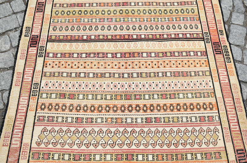 Rahrah Silk Kilim 4 x 6 ft Caucasian Silk Soumac Rug Fine Quality Area Silk Rug gallery
