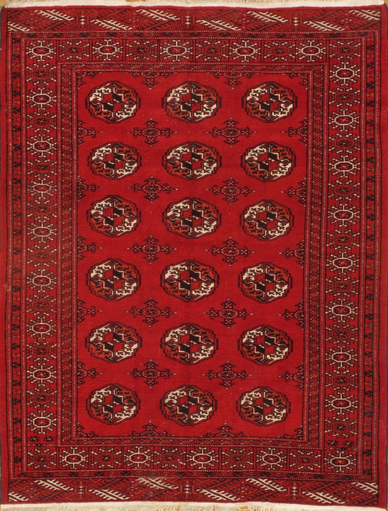 Rust Russain Turkman 4'.2'' x 4'.5''