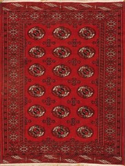 Rust Russain Turkman 4′.2” x 4′.5”