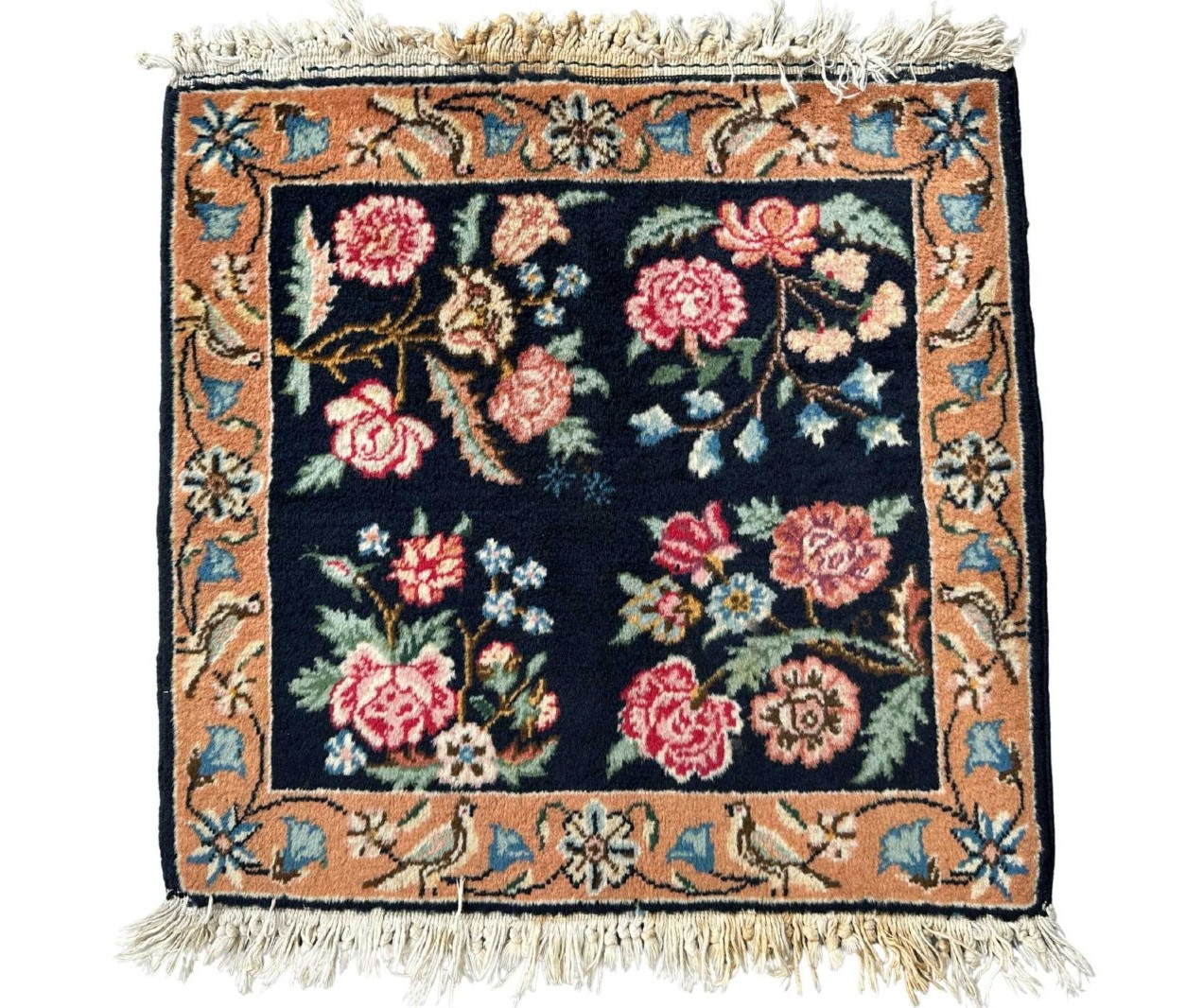 1.8x1.9 ft Traditional Vintage Caucasian Hand Knotted Wool Small Area Rug gallery