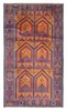 Vintage Hand-Knotted Area Rug 3'9" x 6'7" Traditional Oriental Wool Carpet gallery