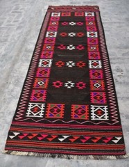 3’1 x 9’7 Ft Handmade vintage afghan qalaino kilim runner rug, Tribal rug runner