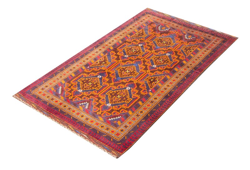 Vintage 3'10" x 6'9" Traditional Hand Knotted Vegetable Dye Wool Area Rug gallery