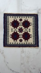 Square Vintage Carpet Rug, Turkish Wool Rug, Natural Handmade Decor Rug 2×2