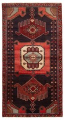 Vintage 3’6″ x 6’9″ Traditional Hand Knotted Vegetable Dye Wool Area Rug