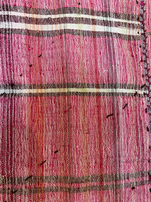 Antique Oriental Hand-Knotted Wool Area Rug Turkish Oushak Red/Black 5'5" x 6'6" gallery