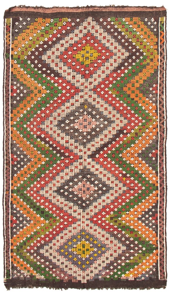 Vintage 5'9" x 10'0" Traditional Wool Hand Woven Oriental Area Rug
