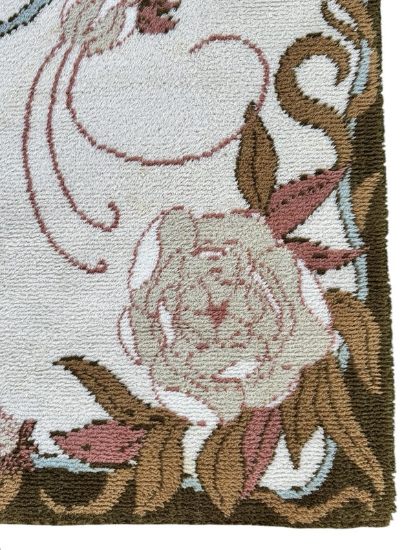 Vintage Ege Axminster A/S Denmark Country MCM Wool Rug w/Tag ~ NEEDS CLEANING gallery