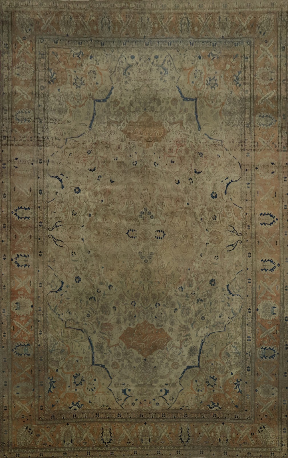 Antique Masterpiece Large Rug 12x17 Vegetable Dye Pre-1900 Hand-knotted Wool gallery