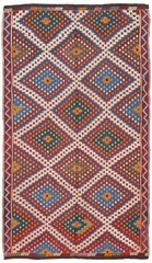Vintage Hand Woven Area Rug 5’8″ x 9’11” Traditional Wool Oriental Carpet