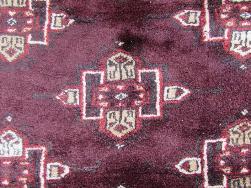 Vintage Hand Made Traditional Rug Oriental Wool Brown Maroon Carpet 332x223cm gallery