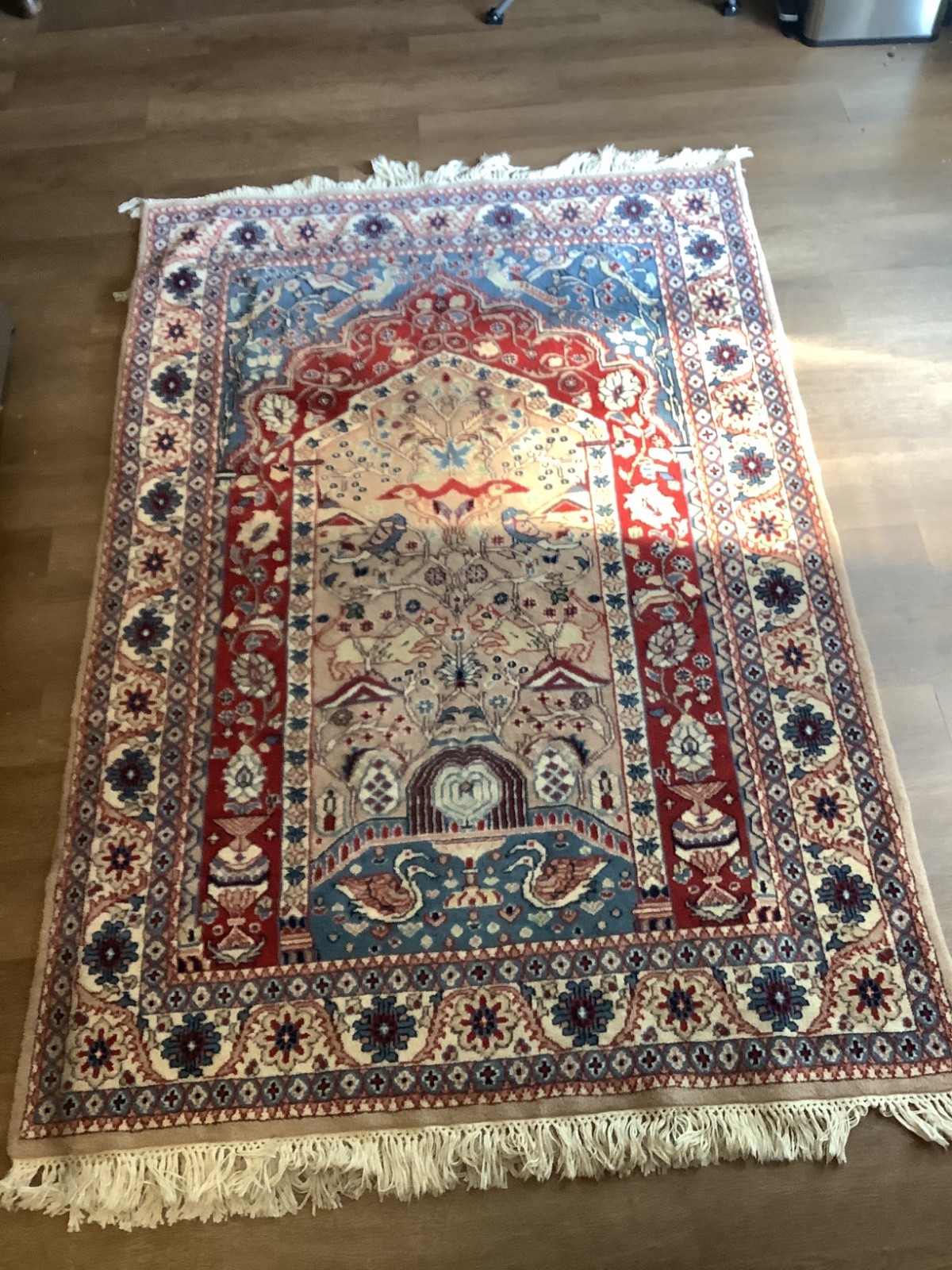 4'1"x6'1" Collector Antique Extra Fine Hand-Knotted 100% Wool Rug. gallery