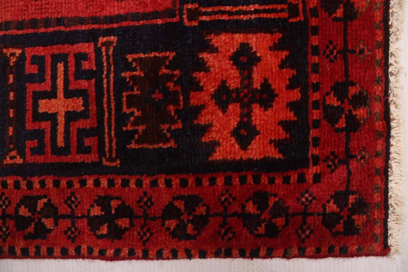 Vintage Hand-Knotted Area Rug 5'1" x 6'3" Traditional Oriental Wool Carpet gallery