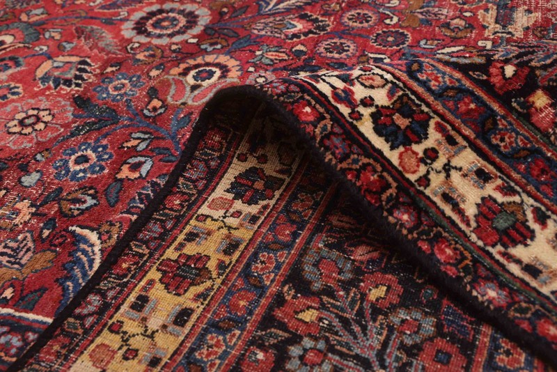 Vintage Hand-Knotted Carpet 7'7" x 10'7" Traditional Oriental Wool Area Rug gallery