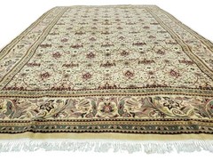 Palace Size Indo Per’sian Rug 12×18, Beige, Hand Knotted