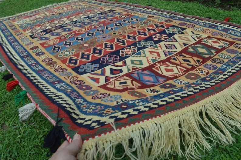 165 X 300 CM COLLECTOR ITEM Antique Shirvan Daghistani Group Fine Quality Kilim gallery