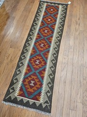 Vintage Handmade Wool Kilim(1.11X6.7)