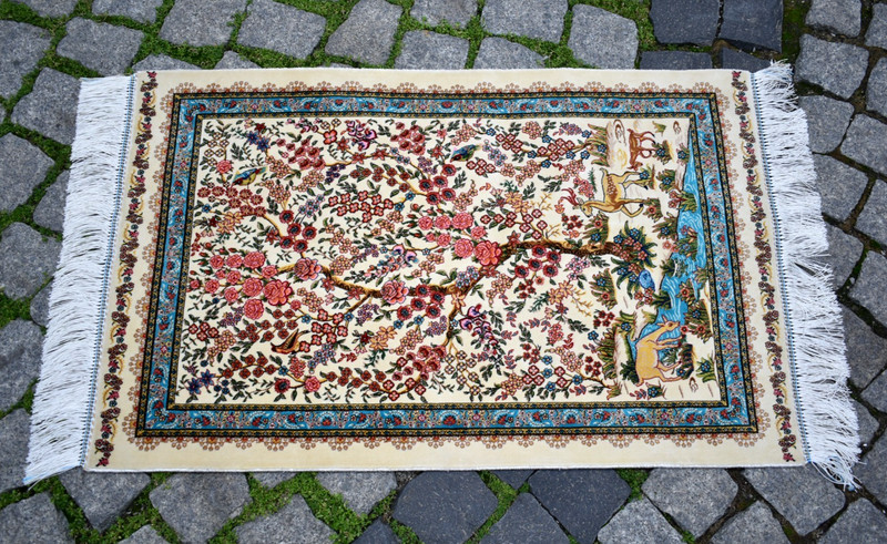 Silk Bamboo Rug 100 % Bamboo Silk Rug 2 x 3 ft Home Decor Rug Bamboo Wall Rug gallery