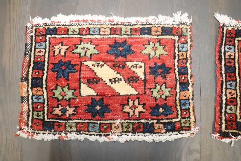 Antique Decorative Pair of Kurdish Jaff Bagface Rug Size 10''x1'4'' each gallery