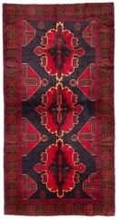 Vintage Hand-knotted Runner Rug 3’8″ x 7’2″ Traditional Oriental Wool Carpet