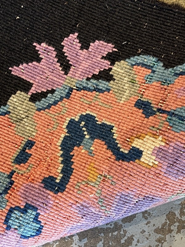 1920 Vintage Nichols Chinese Art Deco Rug Just Washed. Perfect Condition 3x5 gallery