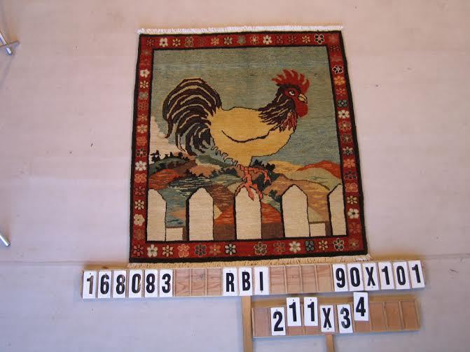 WL-168083-304P06 Rug, hand carded/woven & natural dyes, wool, size: 2'11"x3'4" gallery