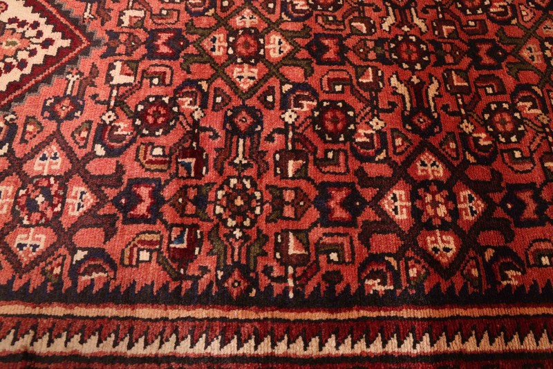3'7" x 9'11" Vintage Hand-knotted Runner Rug Traditional Oriental Wool Carpet gallery
