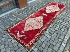 Wool rug, Bohemian rugs, Runner rug, Handmade rug, Turkish rug | 3,9 x 11,9 ft