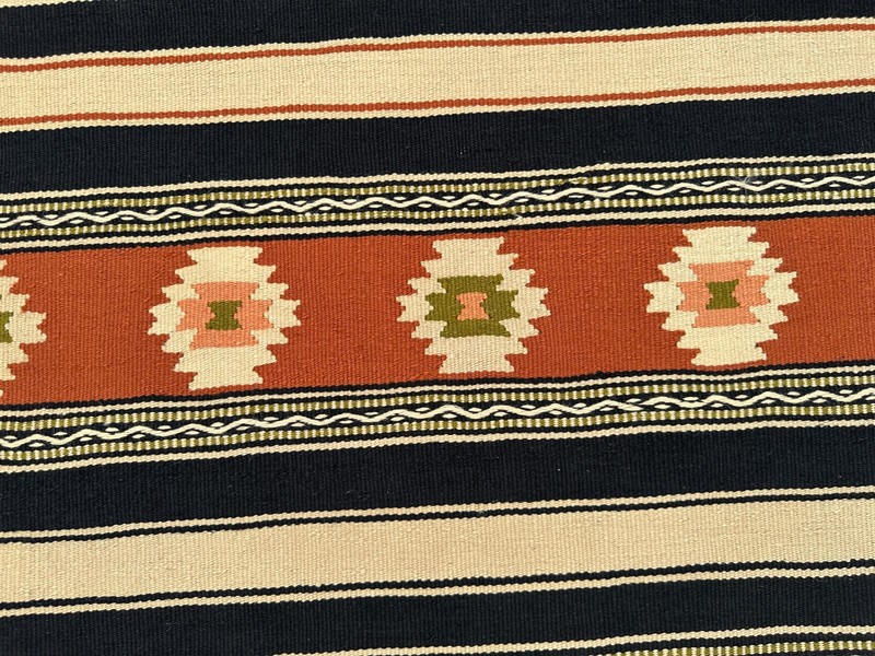 2'4x4'6 ft Hand-Woven Turkish Kilim Rug Boho Geometric Accent Rug, Moss Rug gallery