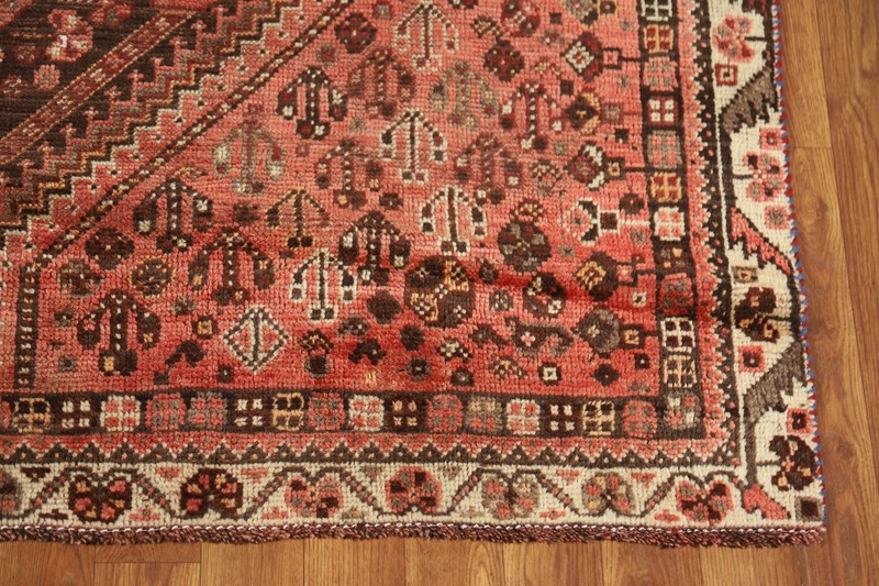 Tribal Geometric Vintage Rug 5x6 ft Hand-knotted Wool Carpet gallery