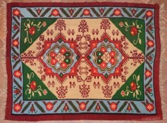 GREECE GREEK ANTIQUE HANDWOVEN WOOL KILIM 194×162 cm