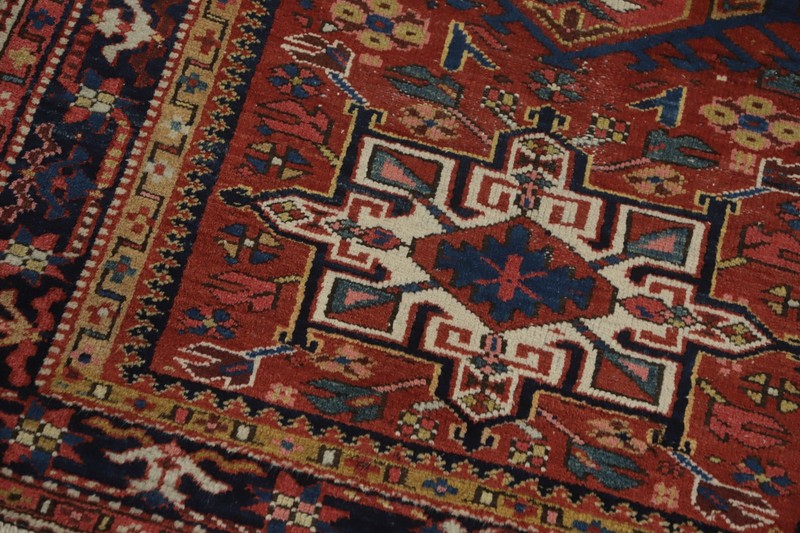 Antique Rust Wool Vegetable Dye Hand-knotted Accent Rug Tribal Foyer Carpet 3x4 gallery
