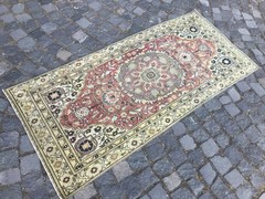 Handmade Wool Rug, Bohemian Runner Rug, Turkish Vintage Rug, Home Rug, 2,6×5,9ft