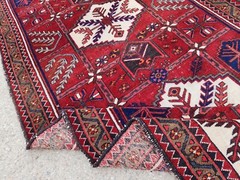 Turkish Runner Rug, 4×10 Vintage Runner, Red Runner, Home Decor Rug, Knotted Rug