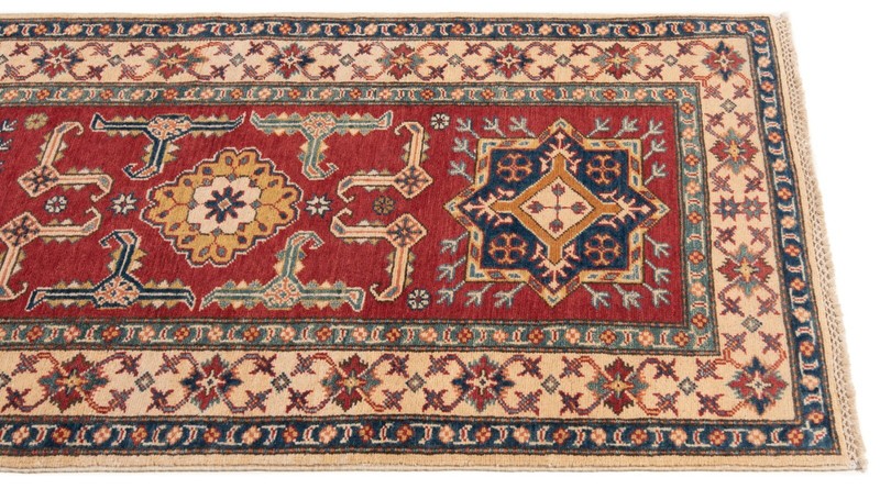 Kazak 288x84 cm Hand Knotted Oriental Fine Nomadic Carpet Rug Runner gallery