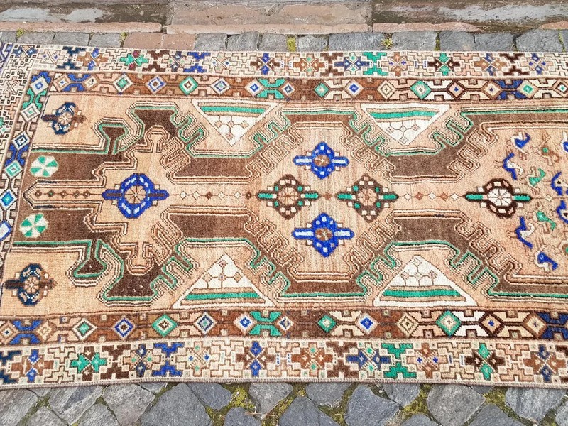 10X3 ft Handknotted Wool Persian Runner Rug , Hallway , Stair Rug (9.6 x 2.9 ft) gallery